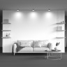 Потолочный светильник MAYTONI HOOP C086CL-GX53-SRD-BW